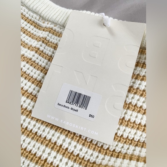 NWT Sabo Skirt Samia Knit Shorts, Size Small - Picture 11 of 12